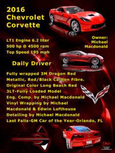 2016 Chevrolet Corvette, Owner Michael Macdonald
