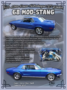 600 Horsepower Turbocharger 357 Windsor 68 Model Mustang