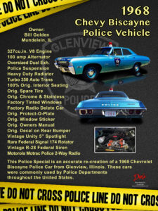 1968 Chevy Biscayne Police Vehicle, Owner Bill Golden
