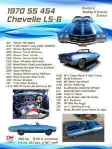 1970 ss 454 Chevelle ls 6, A31 Power Windows