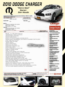 2010 Dodge Charger Retro Mod, Owner Dan Houde