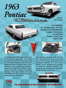 1963 Pontiac Catalina Car, Owner Pat Purcell