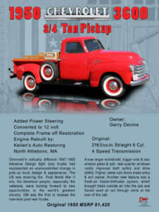 1950 Chevrolet 3600 Ton Pickup, Owner Gerry Devine