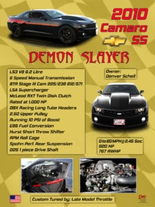2010 Camaro Chevrolet ss Demon Slayer