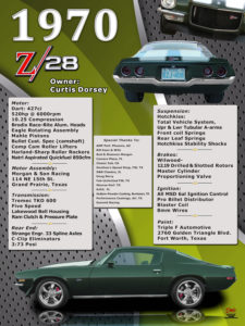 1970 Z28 Car, Owner Curtis Dorsey