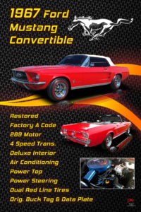 1967 Ford Mustang Convertible Car