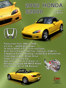 2002 Honda S2000 Car, Owner Ed Wolfe