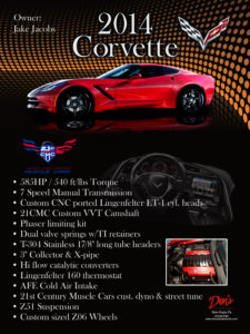 2014 Corvette , Owner Jake Jacobs
