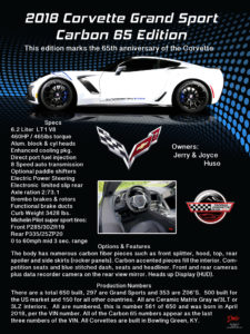 2018 Corvette Grand Sport Carbon 65 Edition, Owner Jerry and Huso