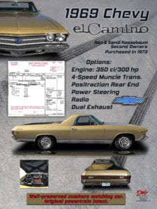1969 Chevy eL Camino, Owner Kevin Kassebaum