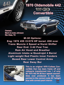 1970 Oldsmobile 442 W 30 Convertible