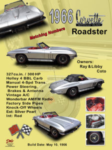 1966 Corvette Roadster, Owner Ray and Libby Coto