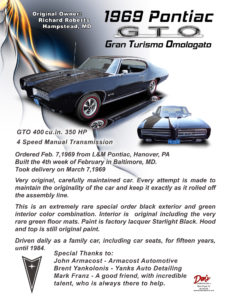 1969 Pontiac G T O Gran Turismo Omologato