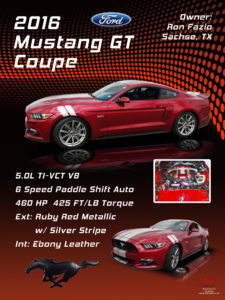 2016 Mustang GT Coupe, Owner Ron Fazio