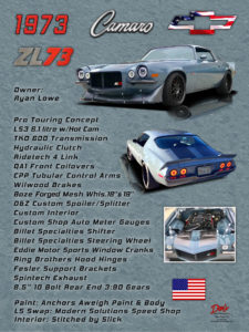 1973 Camaro ZL 73, Owner Ryan Lowe