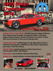 2009 Dodge Challenger SRT8 Car, Owner Steve Batchelder