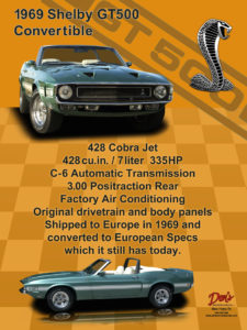 1969 Shelby GT500 Convertible 428 Cobra Jet