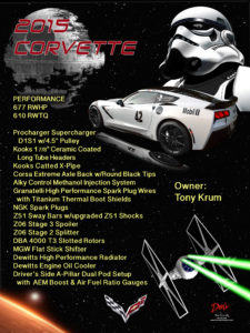2015 Corvette 677 RWHP, Owner Tony Krum