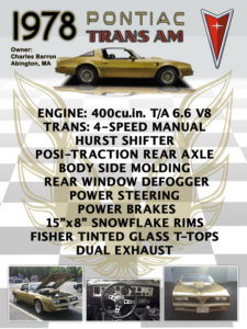 1978 Pontiac Trans Am Engine 400 cu.in. 6.6 V8