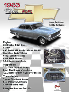 1963 Nova SS Engine 383 Stroker 4 Bolt Main 532 Hp