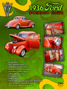 1936 Ford 5 Window Coupe 4 Wheel SSBC Disc Brakes