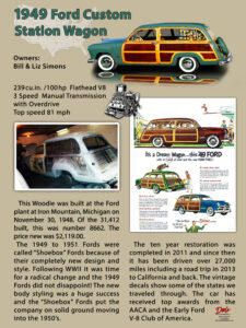 1949 Ford Custom Station Wagon,Owners Bill and Liz Simons