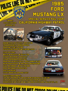 1985 Ford Mustang LX California Highway Patrol