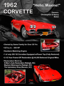 1962 Corvette Numbers Matching Engine