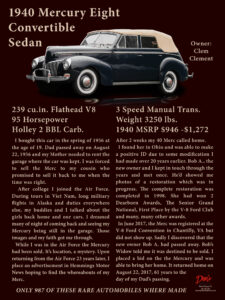 1940 Mercury Eight Convertible Sedan