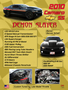 2010 Camaro SS Demon Slayer, Owner Denver Schell