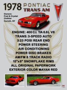 1978 Pontiac Trans Am Engine 400 C.I. V8