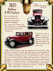 1931 Devaux 6 75 Custom, Owner The Villain Krall