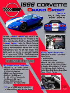 1996 Corvette Grand Sport 330 Hp Car