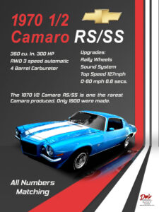 1970 Camaro 350 cu.in. 300 Hp Car