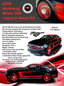 2012 Mustang Boss 302 Laguna Seca Ed