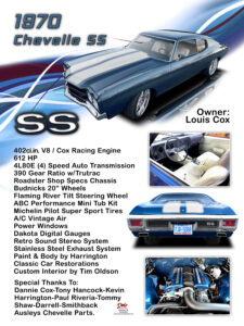 1970 Chevelle Owner Louis Cox
