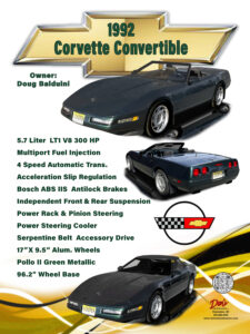 1992 Corvette Convertible,Owner Doug Balduini