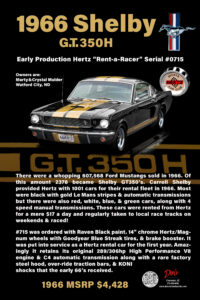 1966 Shelby G.T.350H, Owner Marty and Crystal Mulder
